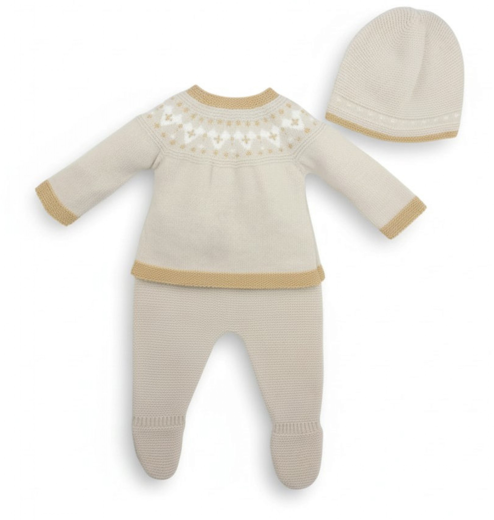 Pex Jax Natural * PX0338-Bi Jax Suit with Hat (newborn - 12 months)