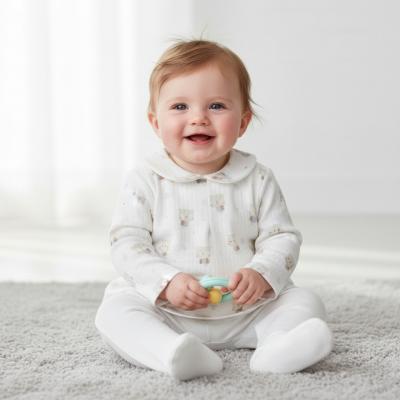 PX0369O   Owl Layered Sleepsuit  ( Newborn - 6 months)