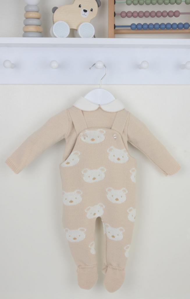 Pex B0379022 * PX0379 Benny Bear Dungaree Set (NB - 9 months)