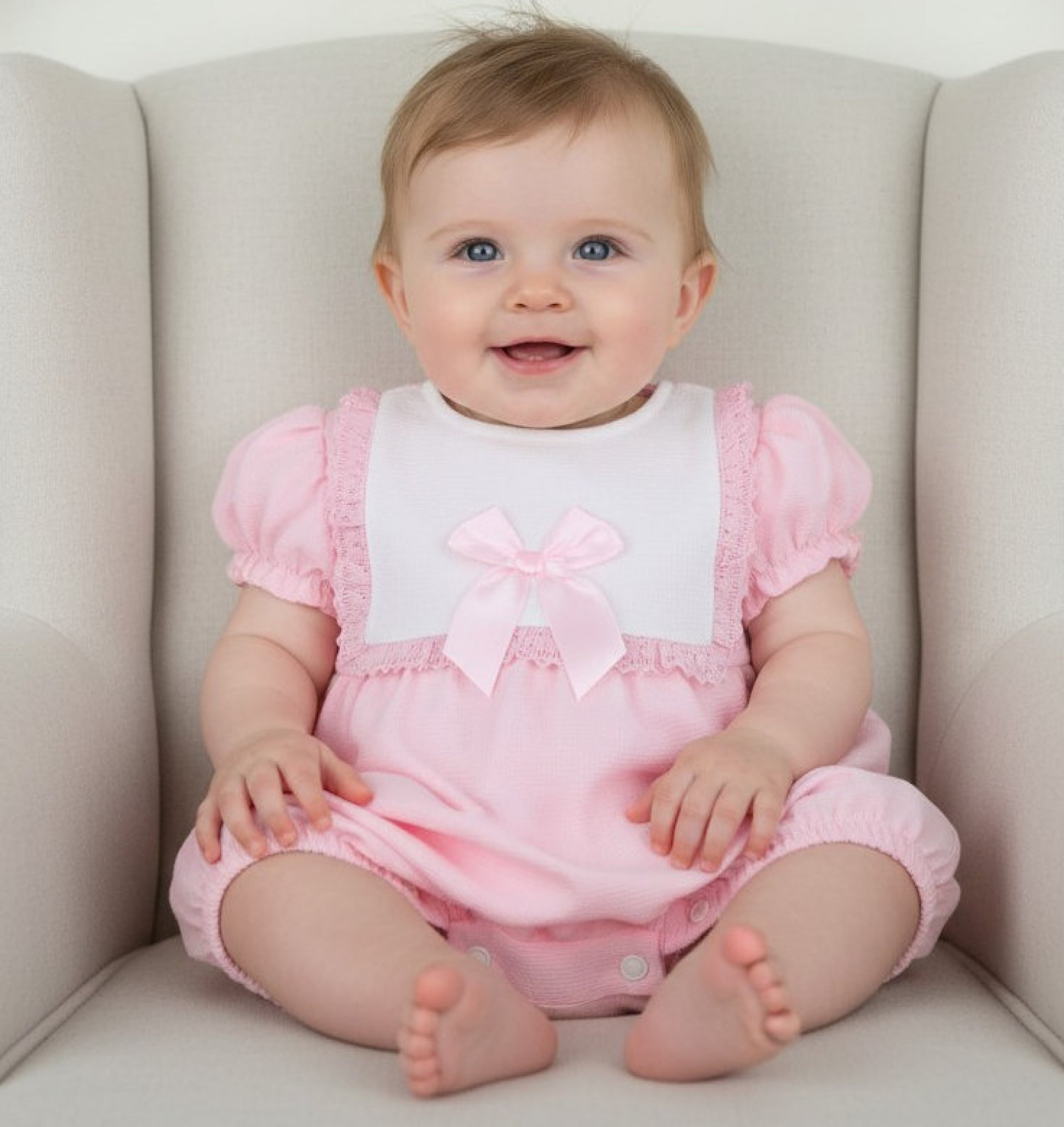 Pex B0612  PX0612P Meri Spanish Style Cotton Romper ( Newborn - 6 months)