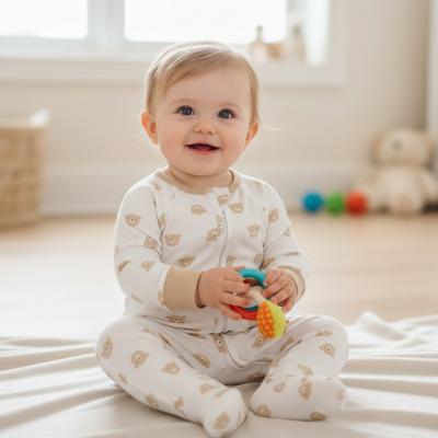 PX0695W  Ted Zipped Sleepsuit  (Newborn - 9 months)