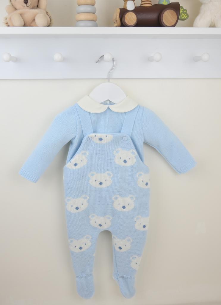 Pex B0728 * PX0728 Benny Bear Dungaree Set (NB - 6 months)