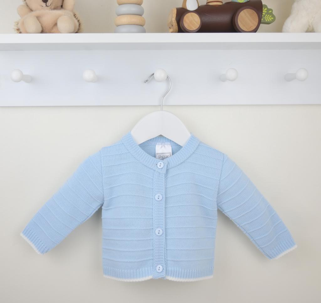 Pex  * PX0734-B-B Sky Daniel Cardigan (9-24 months)