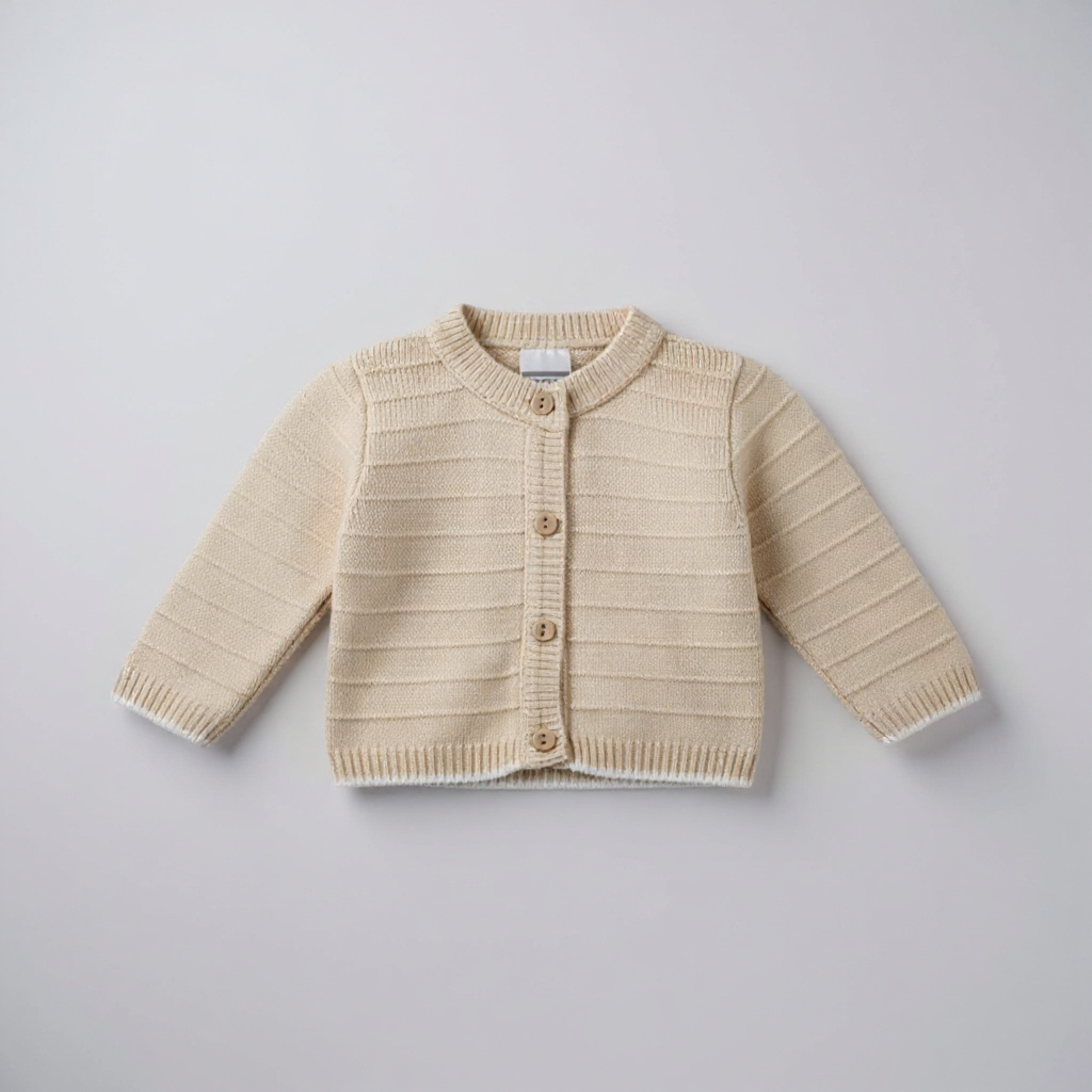Pex  * PX0734-N-B Natural Daniel Cardigan (9-24 months)