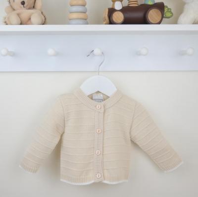 Pex  * PX0734-N-B Natural Daniel Cardigan (9-24 months)