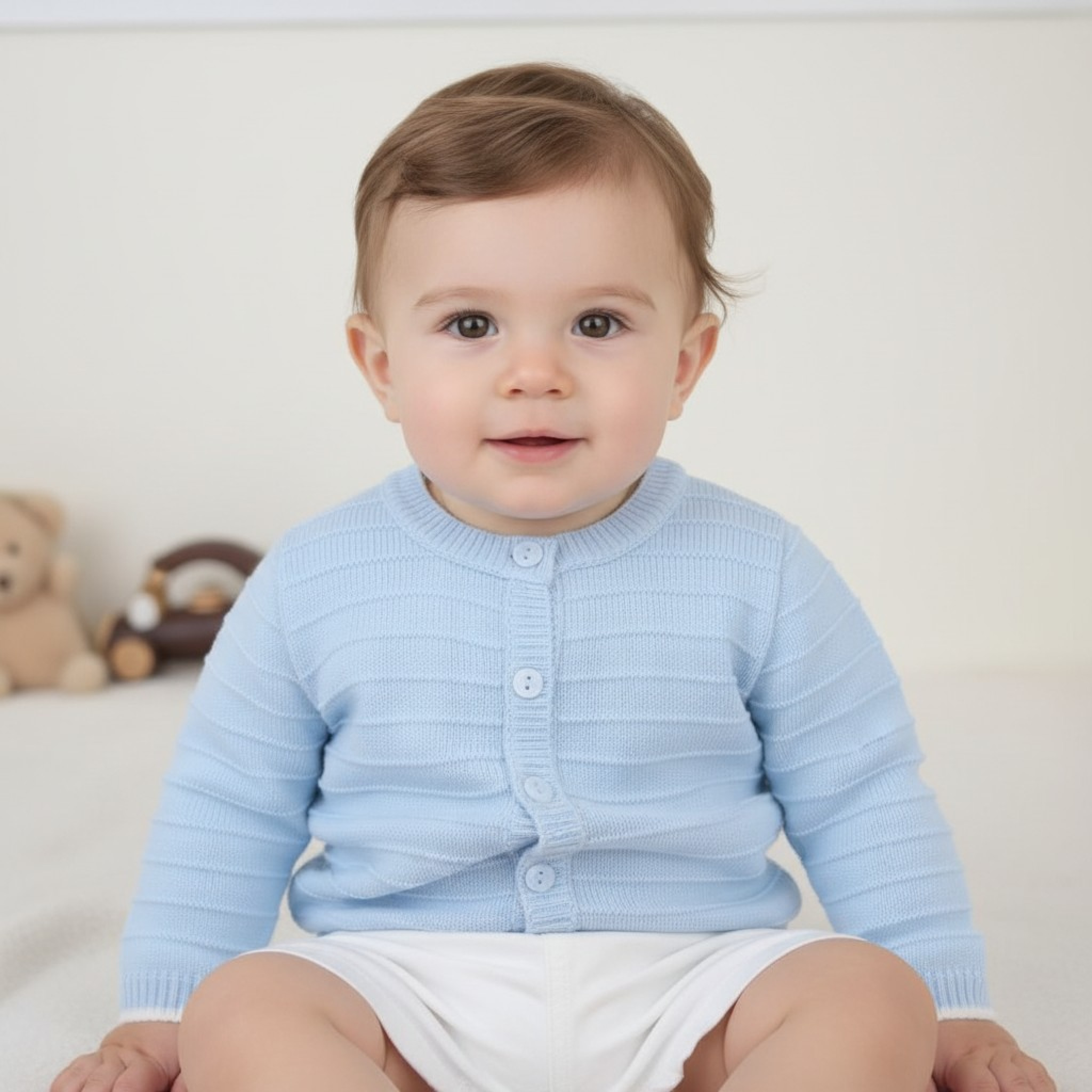 Pex  * PX0734B-B Sky Daniel Cardigan (9-24 months)