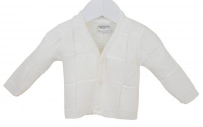 Pex  * PX0741-W-B White Lucas Cardigan (9-24 months)