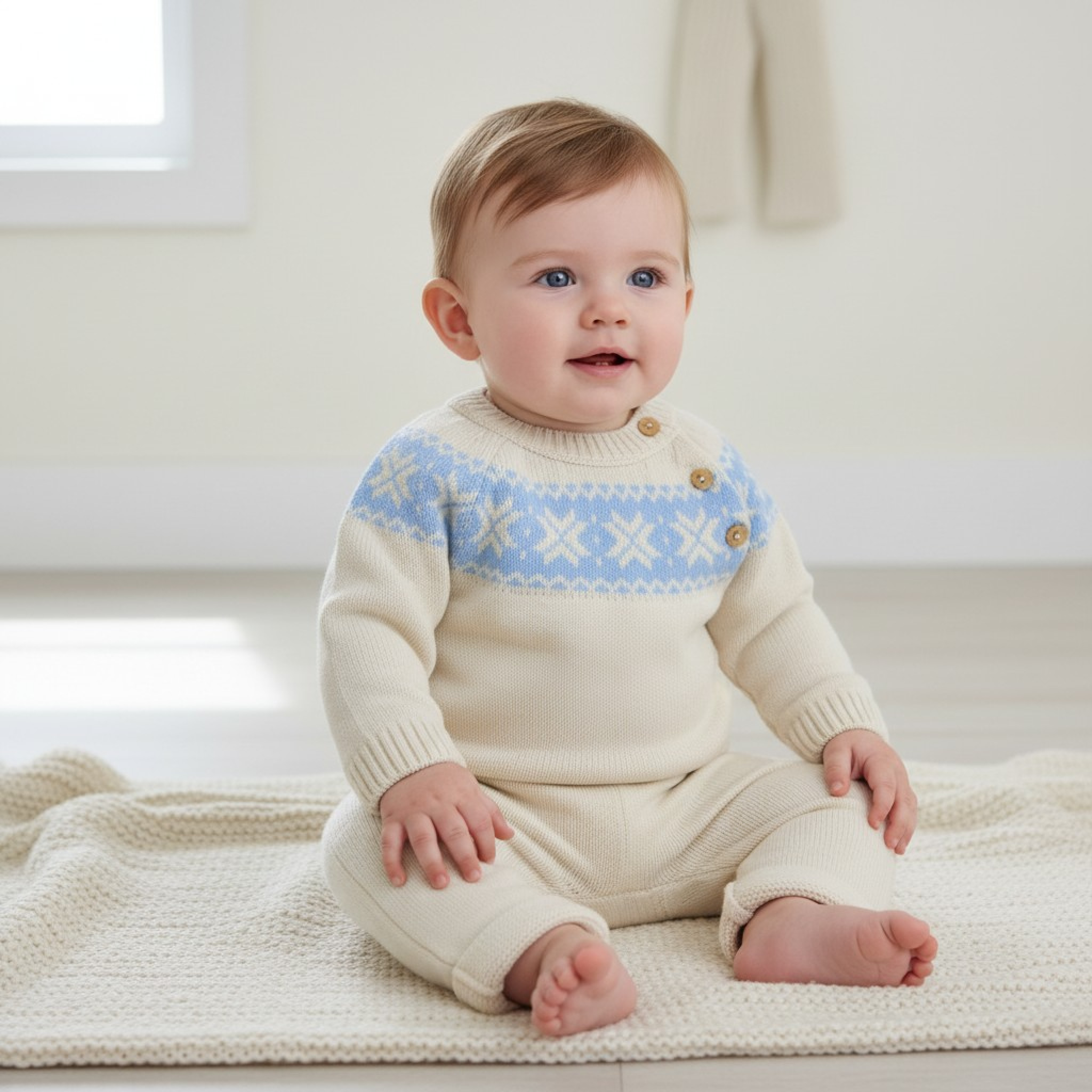 Pex Blake  PX0767-NB Blake Knitted Suit and Hat (newborn - 6 months)