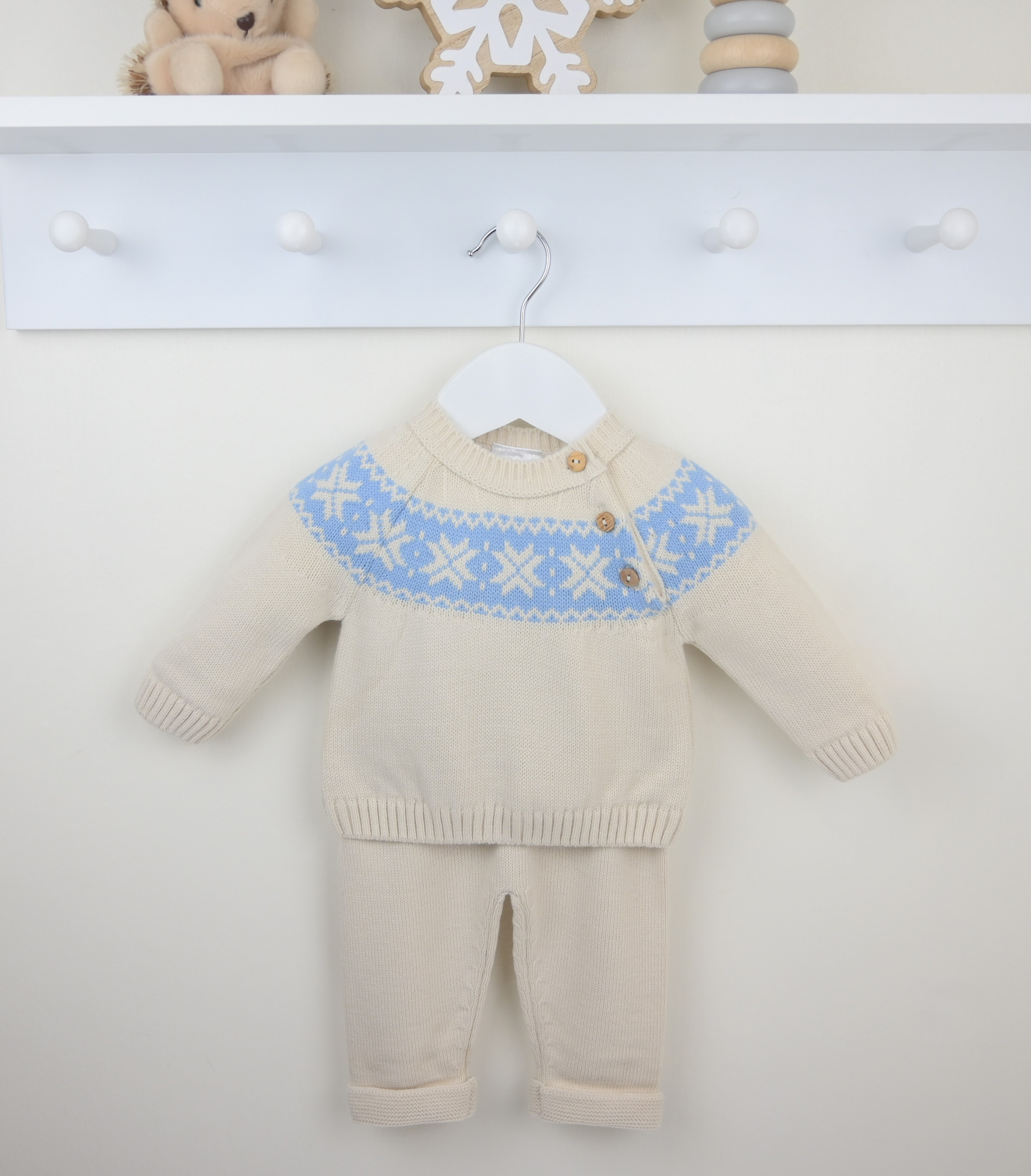 Pex Blake  PX0767-N-B Blake Knitted Suit and Hat (newborn - 6 months)