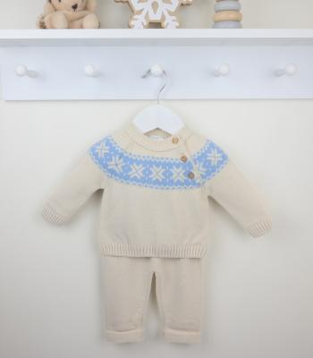 Pex Blake  PX0767N Blake Knitted Suit and Hat (6-24  months)