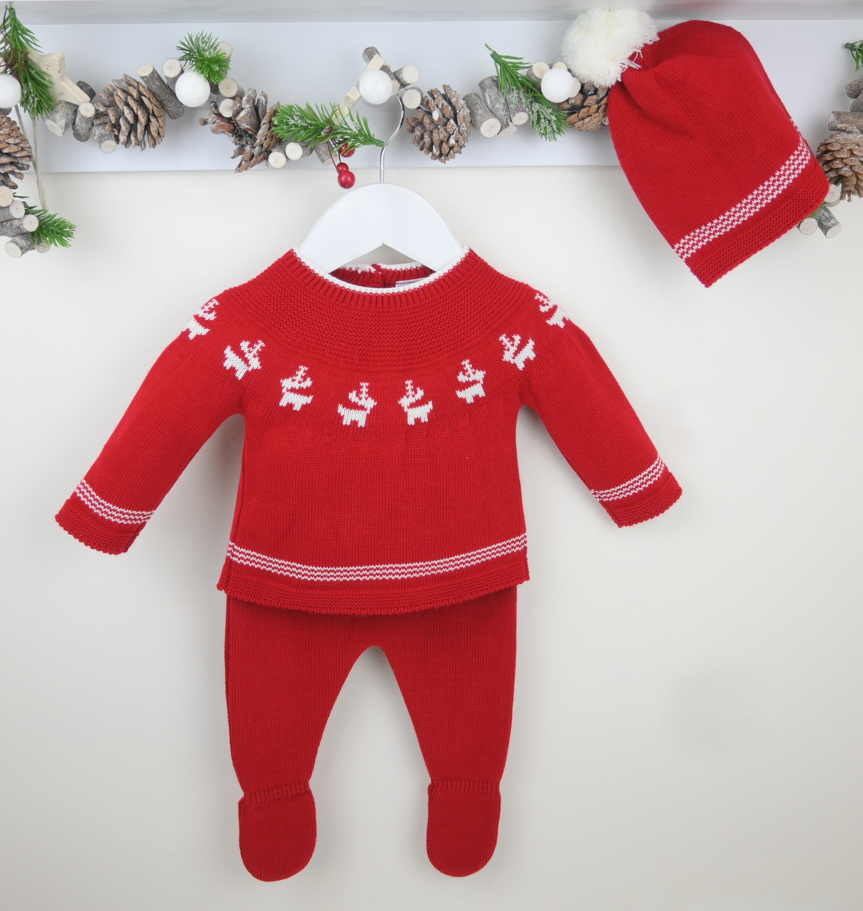 Pex Reindeer  PX0771-R Reindeer Suit and Hat (newborn - 9 months)