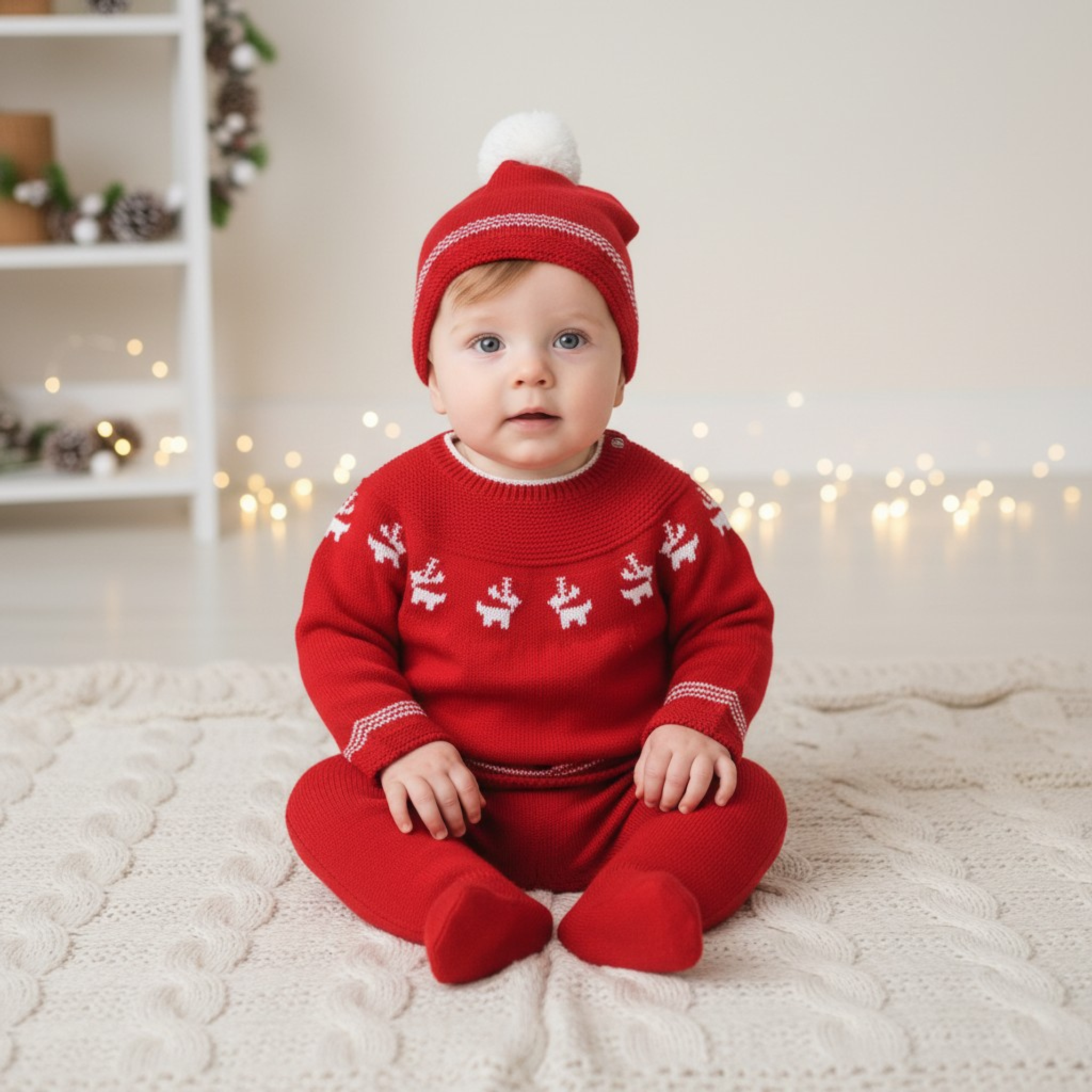 Pex Reindeer  PX0771R Reindeer Suit and Hat (newborn - 9 months)