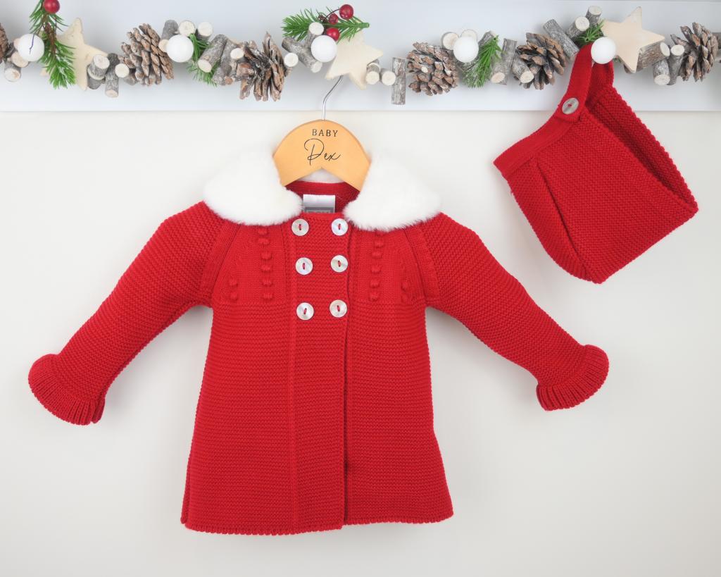 Pex 0772  PX0772-R Red Tamsin Matinee Spanish Style (12-36 months)