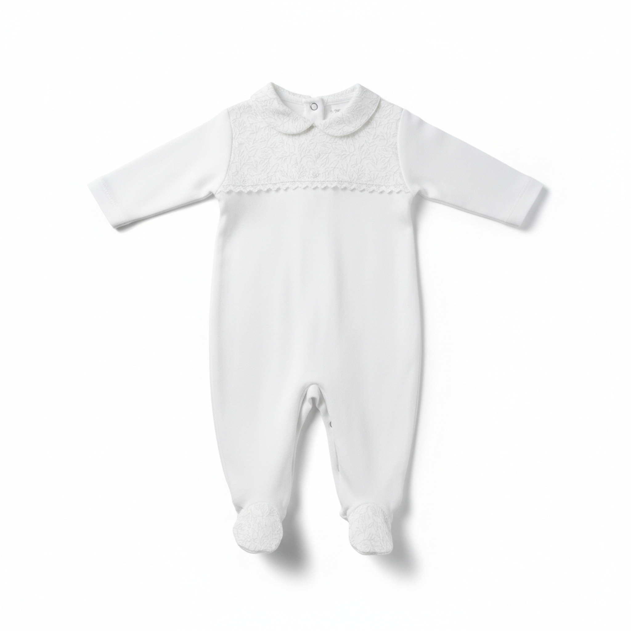 Pex B0814 * PX0814W Kew Birds Velour All In One (NB-6 months)