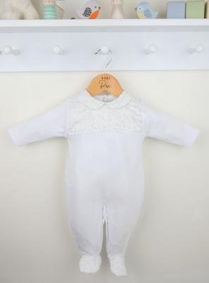 Pex B0814 * PX0814W Kew Birds Velour All In One (NB-6 months)