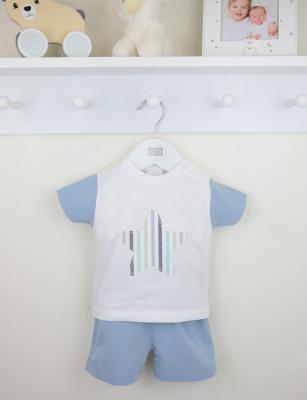 Pex B0827 * PX0827B Star Shorts suit (9-24 months)