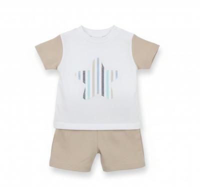 PX0827N  Star Shorts suit  (9-24 months)