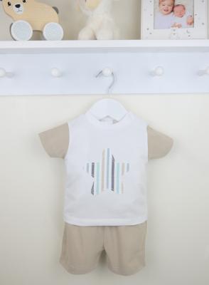 Pex B0827 * PX0827N Star Shorts suit (9-24 months)