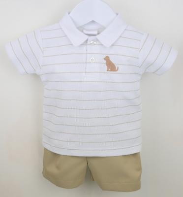 Pex  * PX0835N "Benji Dog" 2 Piece Shorts Set (9-24 months)