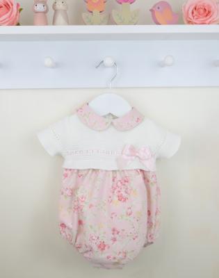 Pex B0841 * PX0841P Sophia Floral  Romper (3-18 months)