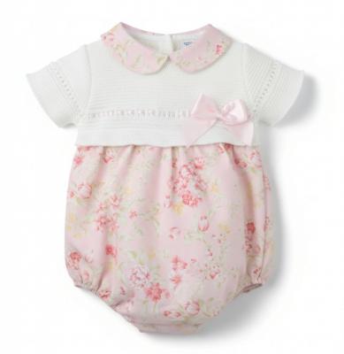Pex B0841 * PX0841-P Sophia Floral Romper (3-18 months)