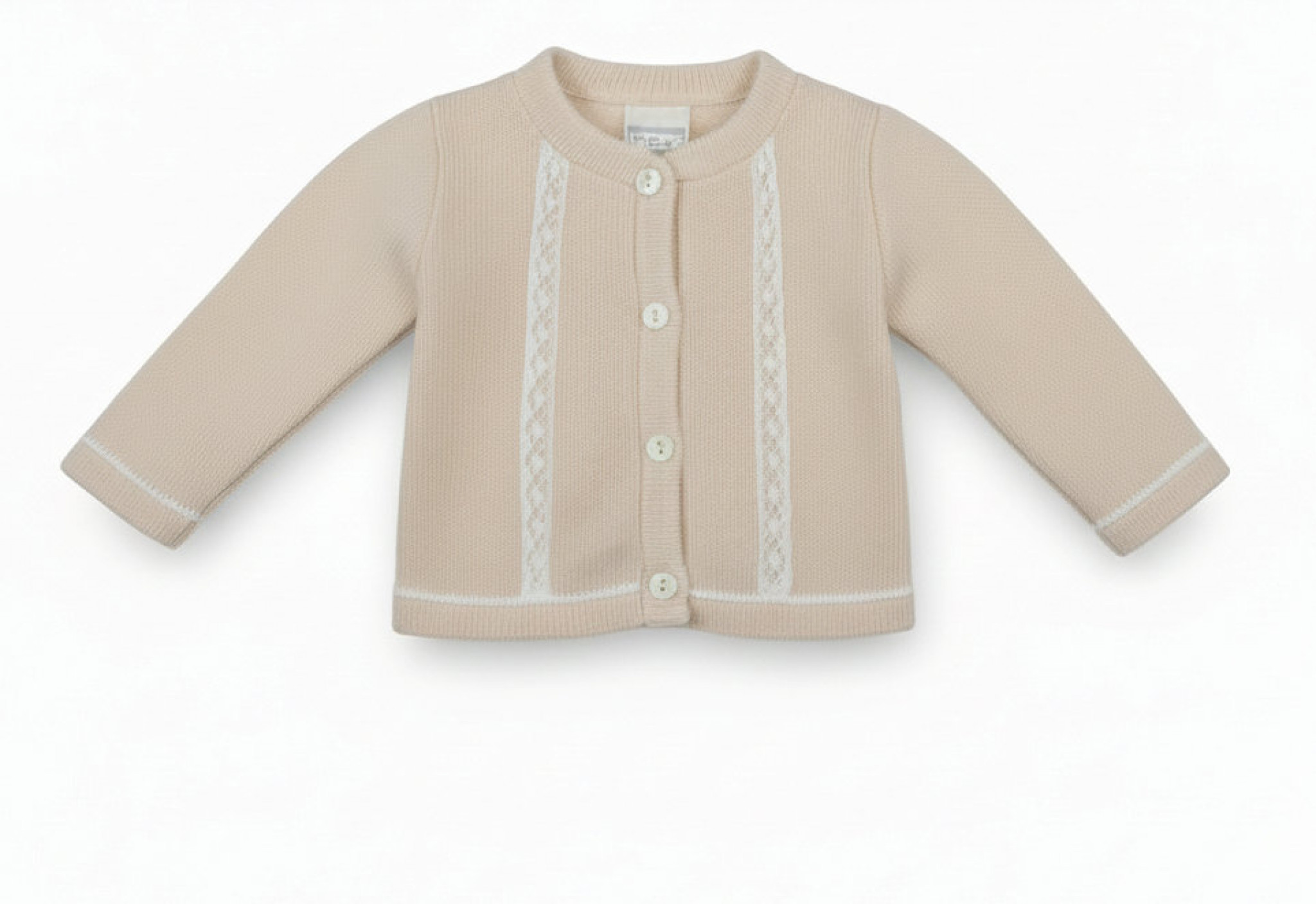 Pex B0858 * PX0858N-A  Martha Natural Lace  Cardigan (Newborn -6 months)