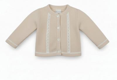 PX0858N-A   Martha Natural Lace  Cardigan  (Newborn -6 months)