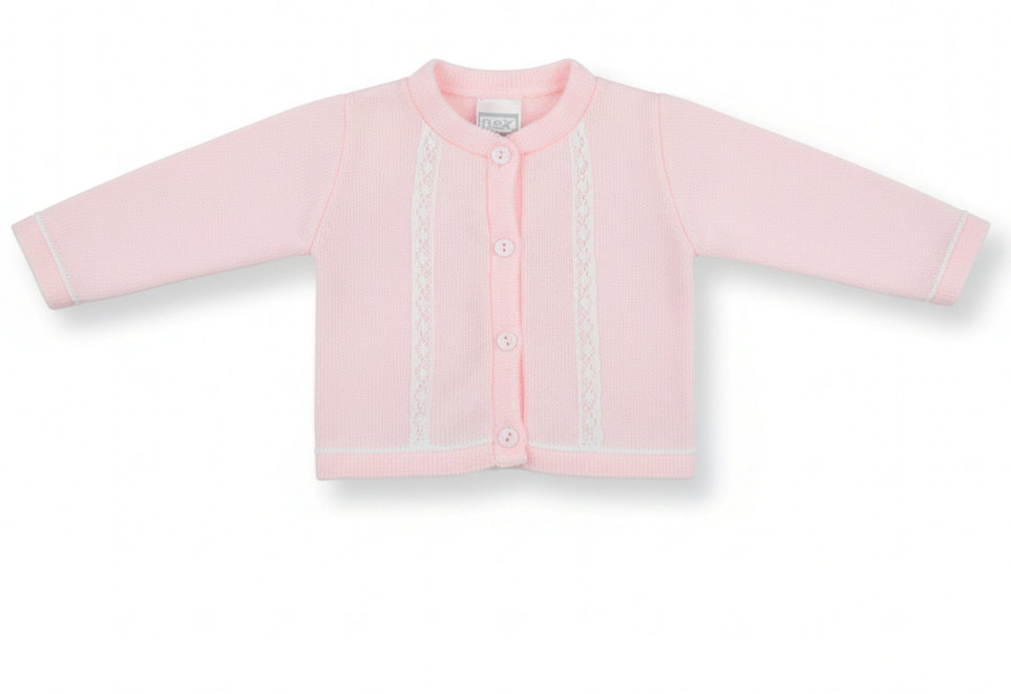 Pex B0858 * PX0858P-B  Martha Pink Lace  Cardigan (6-24 months)