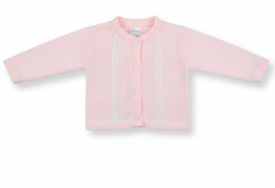 Pex B0858 * PX0858PB  Martha Pink Lace Cardigan (6-24 months)