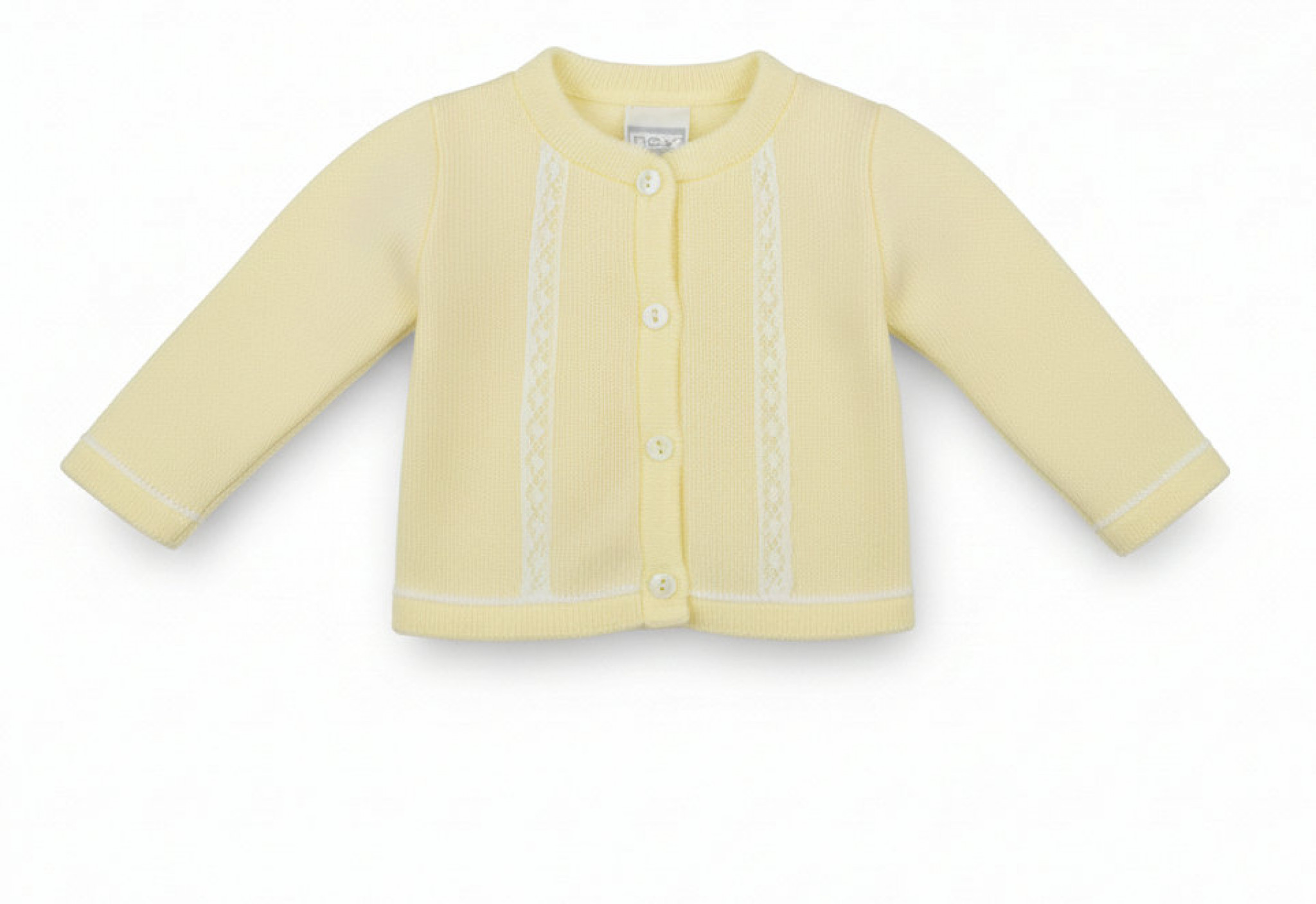 Pex B0858 * PX0858Y-A  Martha Lemon Lace  Cardigan (Newborn -6 months)