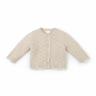 Pex B0842 * PX0862-N-A Avery Natural Cardigan (Newborn - 6 months)
