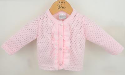 Pex B0842 * PX0863P-B  Luella Pink Frill Cardigan (6-24 months)