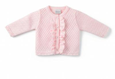 Pex B0842 * PX0863-PB  Luella Pink Frill Cardigan (6-24 months)