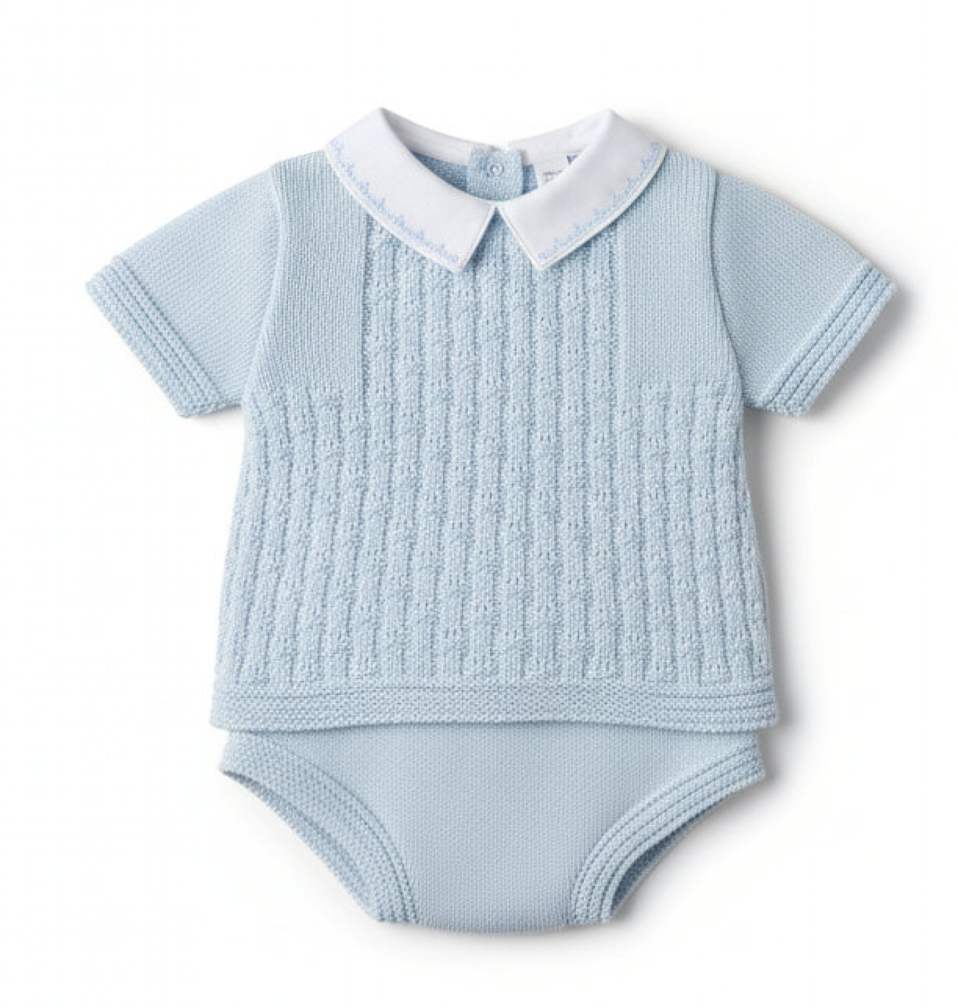 Pex B0783 * PX0873B-A  Sky Blue Leon Pants Suit (0-9 months)