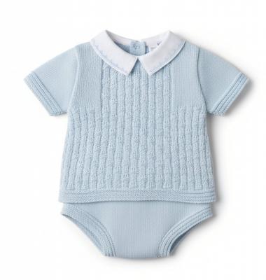 Pex B0783 * PX0873B-A  Sky Blue Leon Pants Suit (0-9 months)