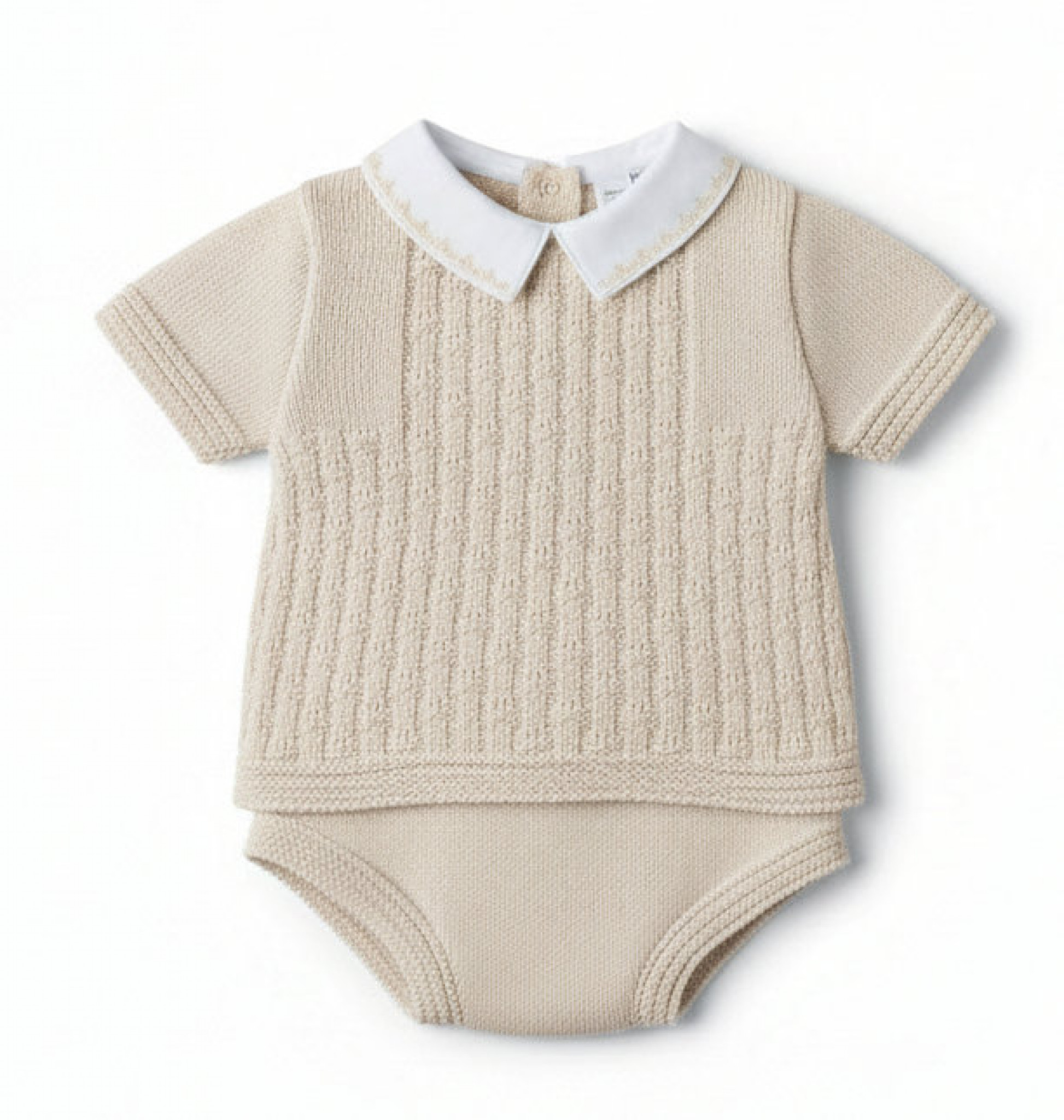Pex B0783 * PX0873N-A Natural Leon Pants Suit (0-9 months)