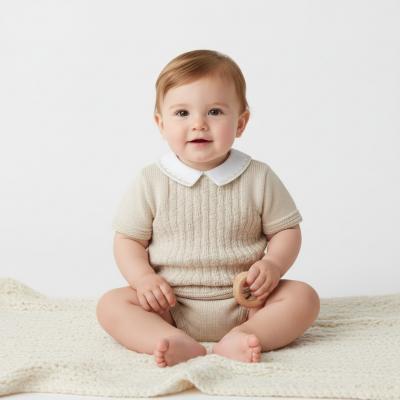 PX0873NA Natural Leon Pants Suit (0-9 months)