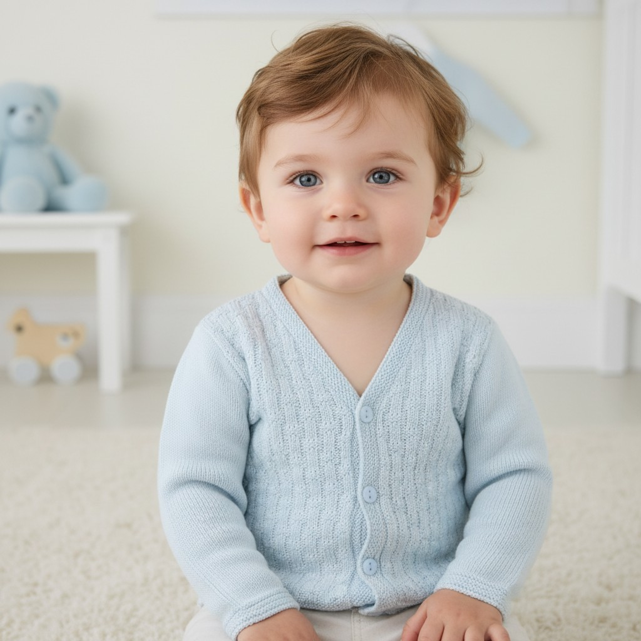 Pex B0877 * PX0876-BB Cotton Sky Leon Cardigan (6-24 months)