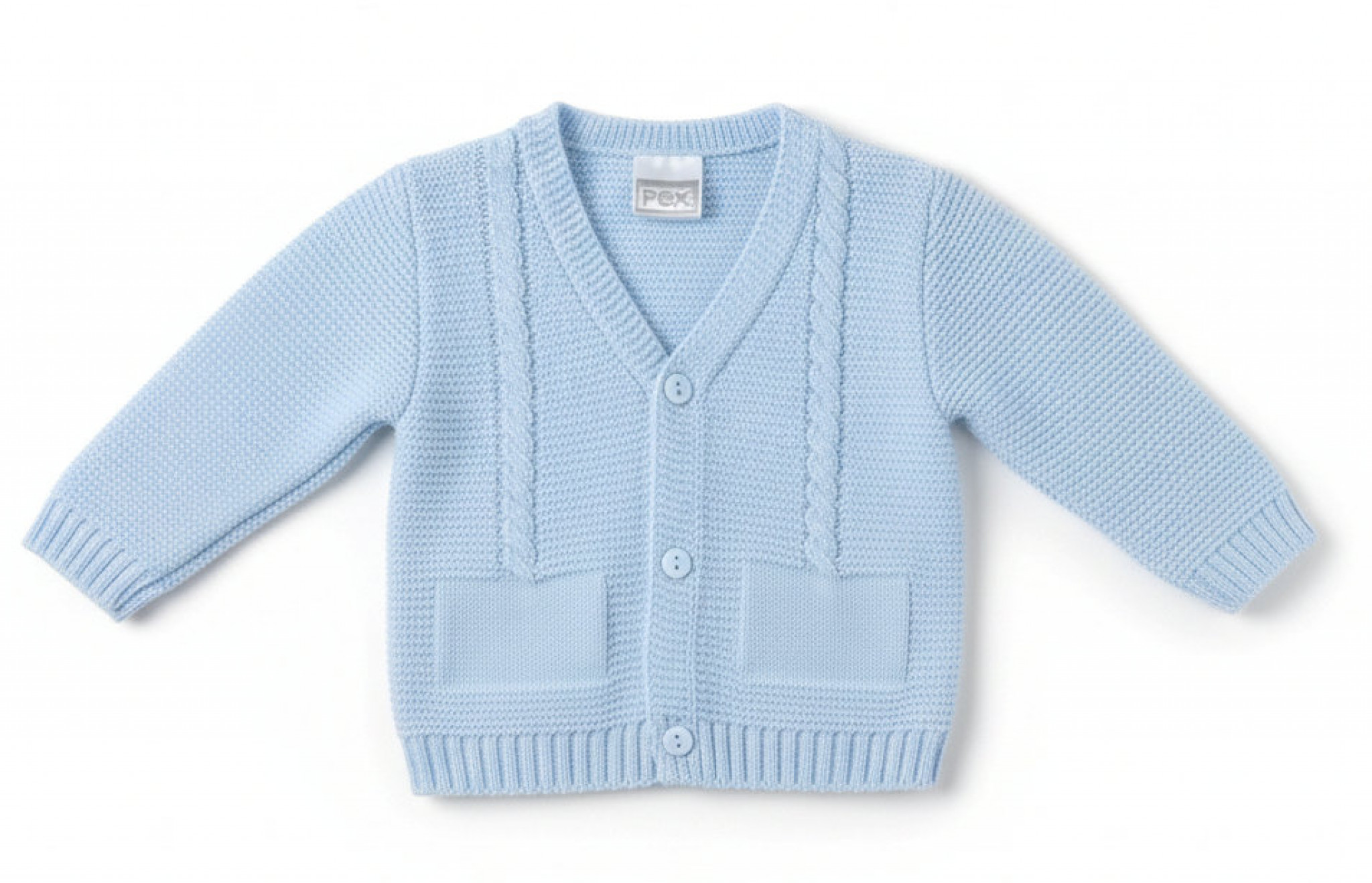 Pex B0877 * PX0877-B-A Sky Fletcher Cardigan (NB-6 months)