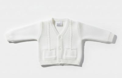 Pex B0877 * PX0877-WB White Fletcher Cardigan (6-24 months)