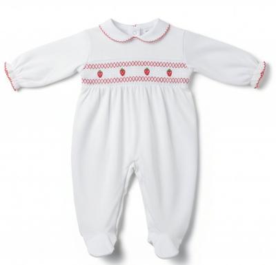 PX0895W  Sonata Strawberry Velour All In One  (NB-6 months)