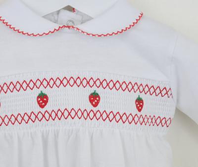 Pex B0895 * PX0895W Sonata Strawberry Velour All In One (NB-6 months)