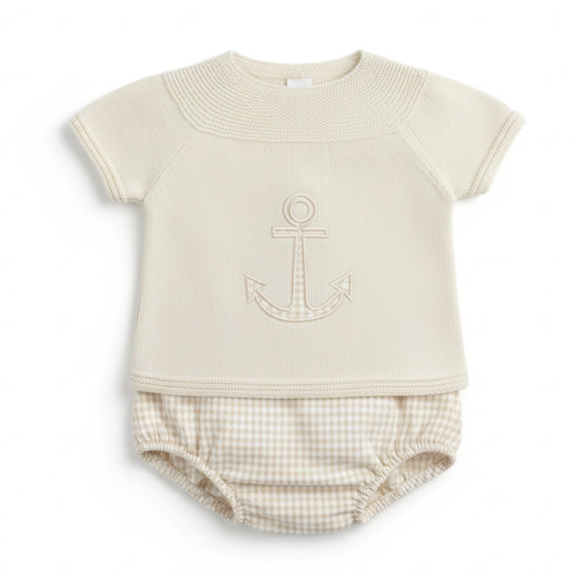 Pex B0941 * PX0941N-A  Natural Toby Pants Suit (0-9 months)