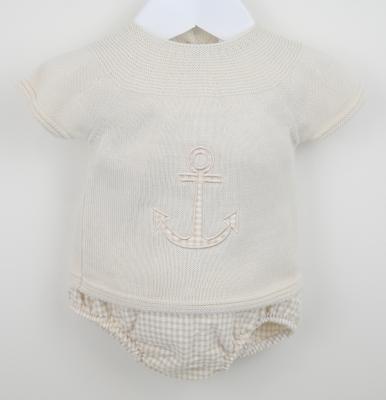 Pex B0941 * PX0941N-B  Natural Toby Pants Suit (9-24 months)