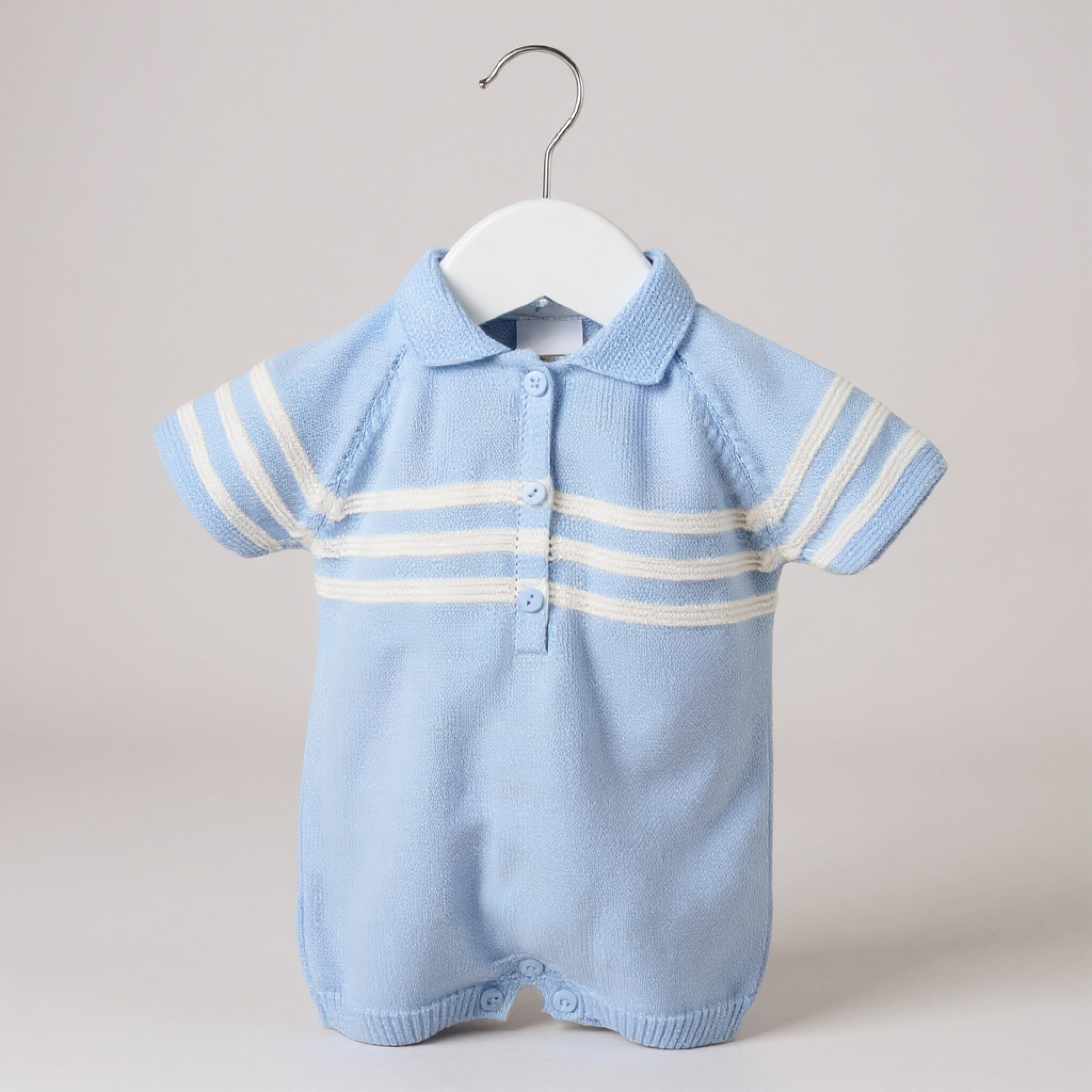 Pex   PX09430S Mateo Sky Stripe Romper (9-24 months)