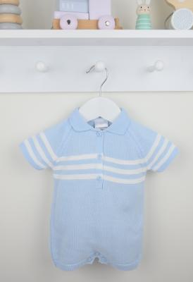 Pex   PX09430S Mateo Sky Stripe Romper (9-24 months)