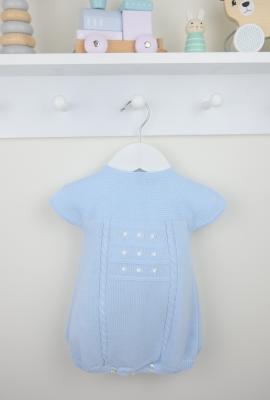 Pex B0946 * PX0946B  Sky Blue Thomas Romper(0-9 months)