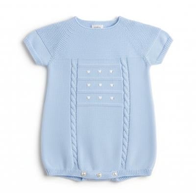 Pex B0946 * PX0946-B  Sky Blue Thomas Romper (0-9 months)