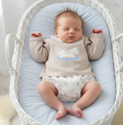 PX0975N  "Rocking Horse" Romper  (Newborn - 6 months)