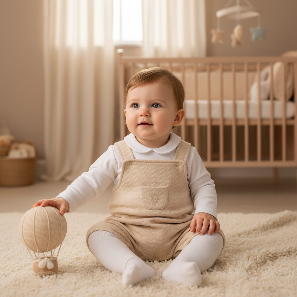 Pex B1010  PX1010-Bi-B Pascal Short Dungaree Hot Air Balloon (6-24 months)